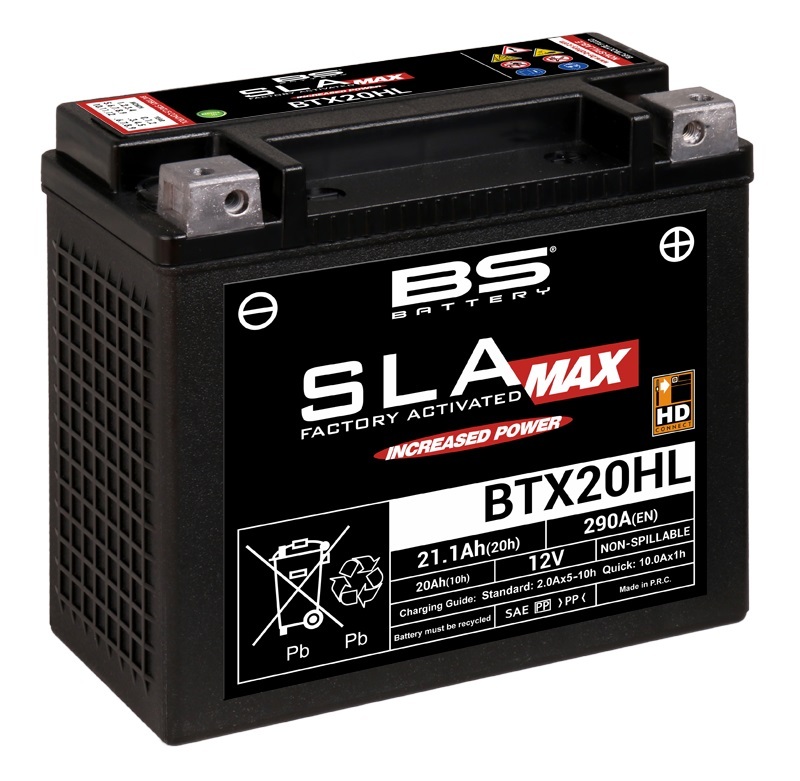 Batterie BS BATTERY SLA Max sans entretien activé usine - BTX20HL 