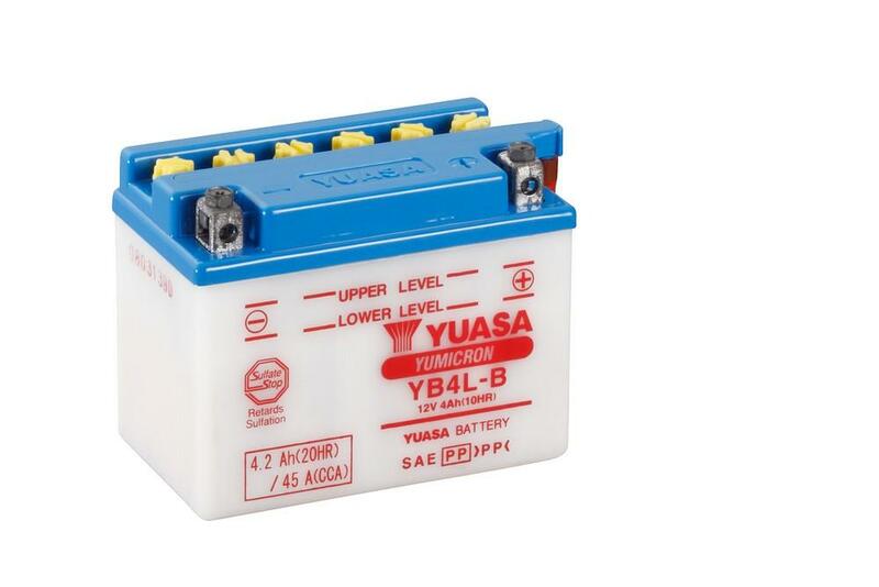 Batterie YUASA conventionnelle avec pack acide - YB4L-B 
