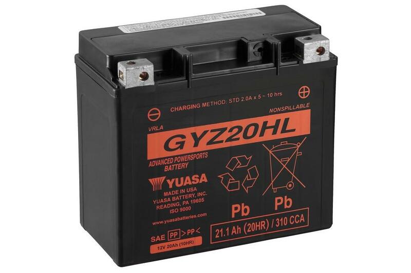 Batterie YUASA sans entretien activé usine - GYZ20HL 