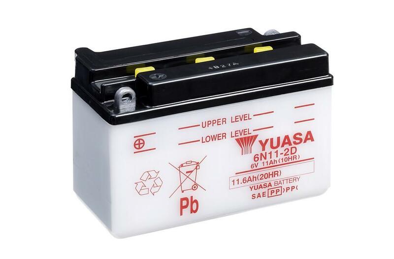 Batterie YUASA conventionnelle sans pack acide - 6N11-2D 