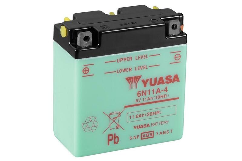 Batterie YUASA conventionnelle sans pack acide - 6N11A-4 