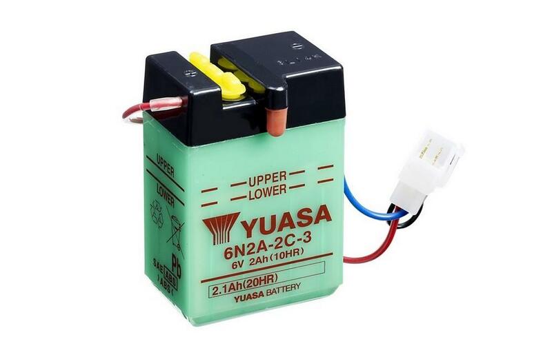 Batterie YUASA conventionnelle sans pack acide - 6N2A-2C-3 