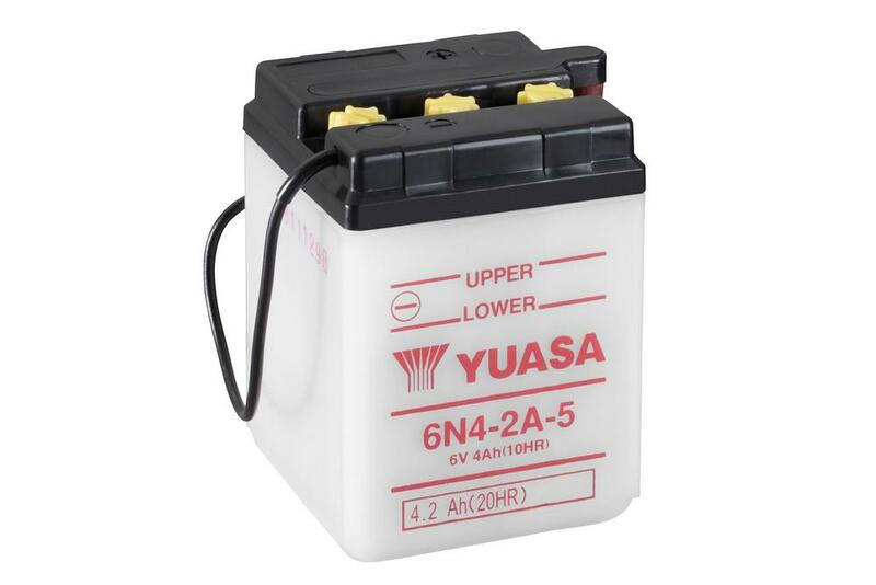 Batterie YUASA conventionnelle sans pack acide - 6N4-2A-5 