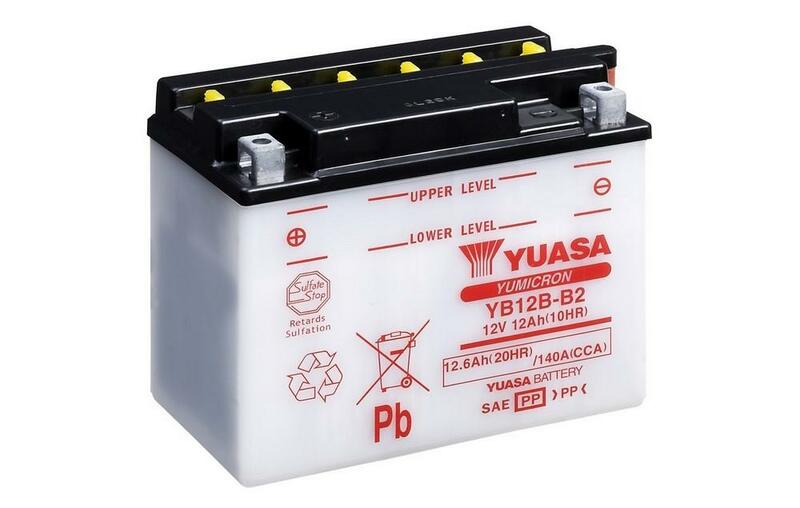 Batterie YUASA conventionnelle sans pack acide - YB12B-B2 