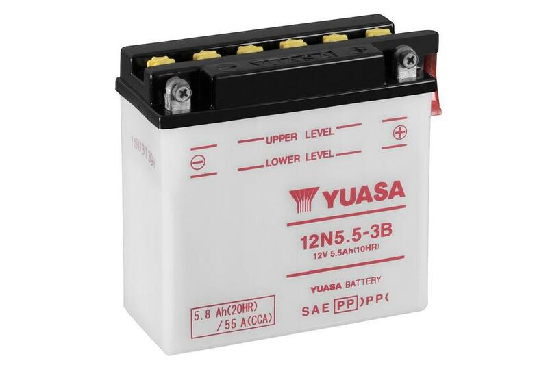 Batterie YUASA conventionnelle sans pack acide - 12N5.5-3B 