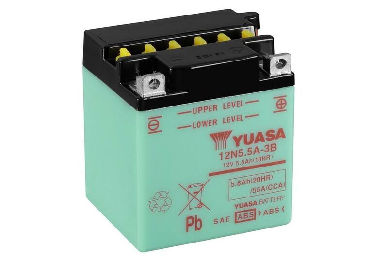 Batterie YUASA conventionnelle sans pack acide - 12N5.5A-3B 