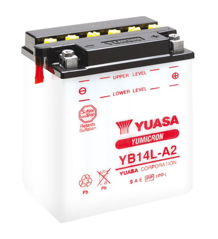 Batterie YUASA conventionnelle sans pack acide - 12N7-4A 