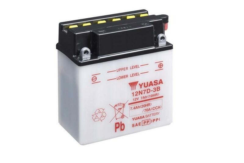 Batterie YUASA conventionnelle sans pack acide - 12N7D-3B 