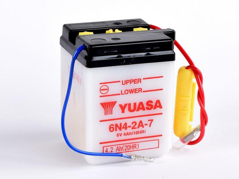 Batterie YUASA conventionnelle sans pack acide - 6N4-2A-7 
