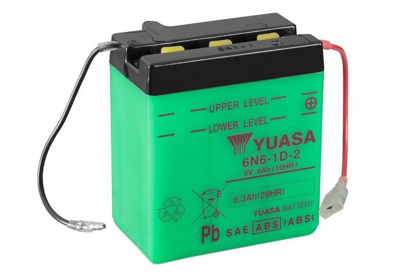 Batterie YUASA conventionnelle sans pack acide - 6N6-1D-2 