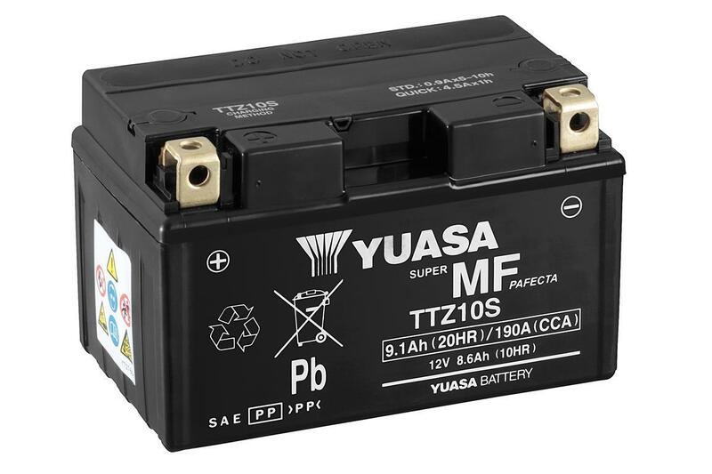 Batterie YUASA sans entretien avec pack acide - TTZ10S 