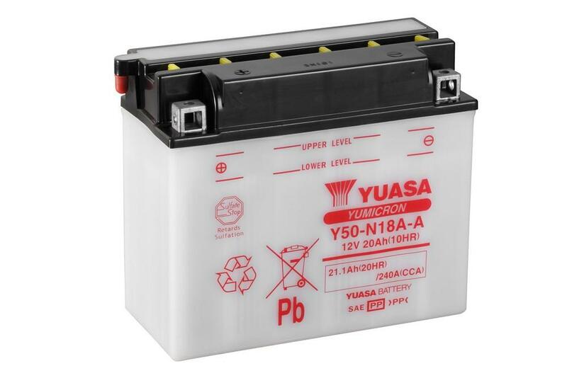 Batterie YUASA conventionnelle sans pack acide - Y50-N18A-A 