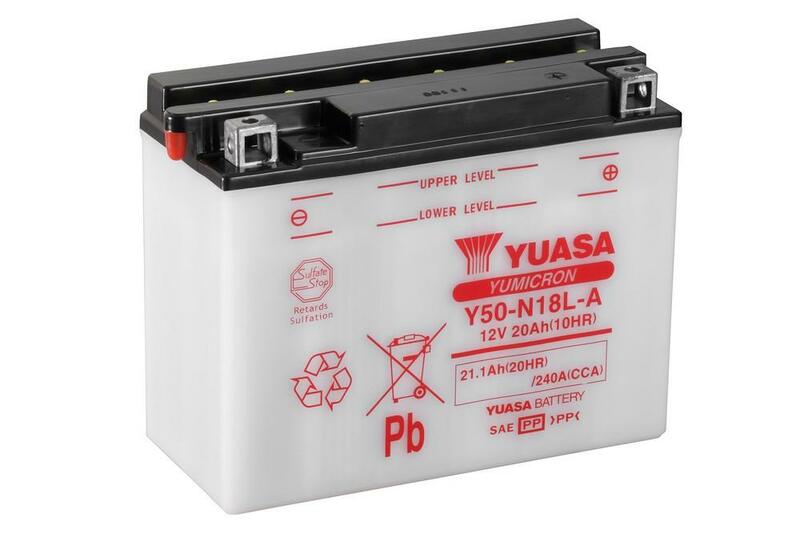 Batterie YUASA conventionnelle sans pack acide - Y50-N18L-A 