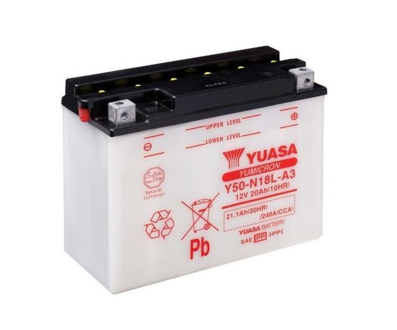 Batterie YUASA conventionnelle sans pack acide - Y50-N18L-A3 