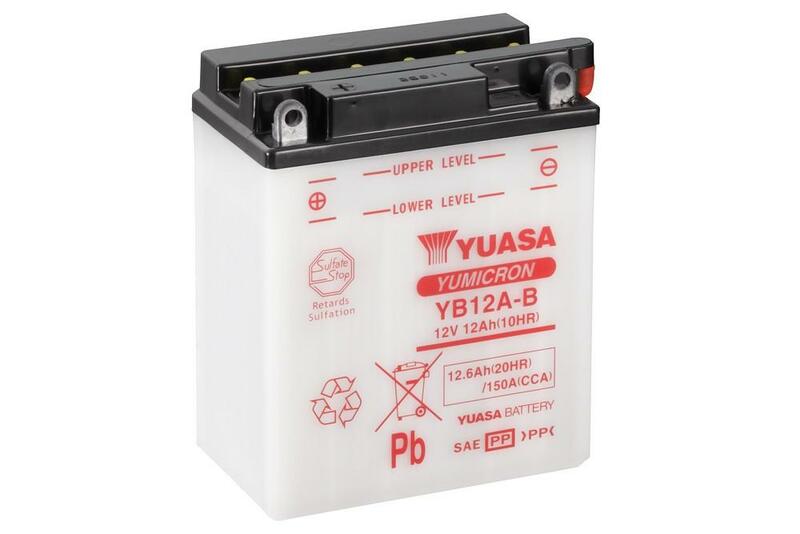 Batterie YUASA conventionnelle sans pack acide - YB12A-B 