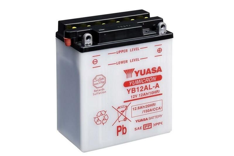 Batterie YUASA conventionnelle sans pack acide - YB12AL-A 