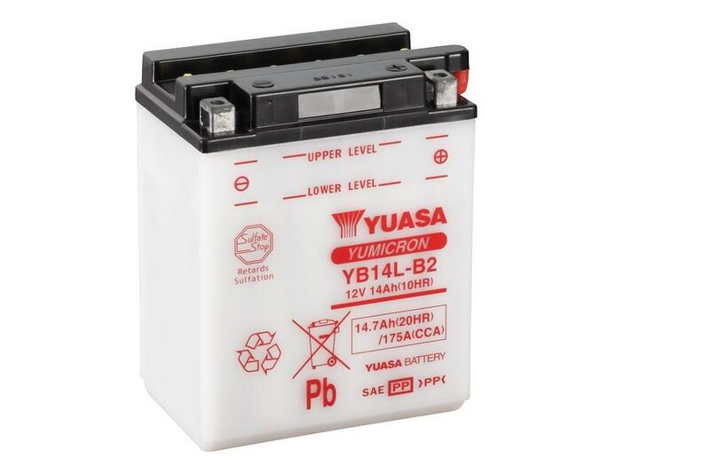 Batterie YUASA conventionnelle sans pack acide - YB14L-B2 