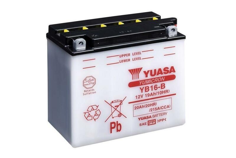 Batterie YUASA conventionnelle sans pack acide - YB16-B 