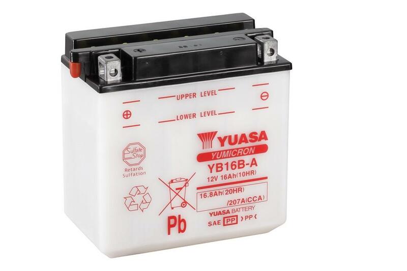 Batterie YUASA conventionnelle sans pack acide - YB16B-A 