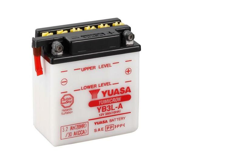 Batterie YUASA conventionnelle sans pack acide - YB3L-A 