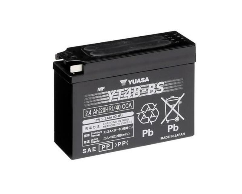 Batterie YUASA sans entretien avec pack acide - YT4B-BS 