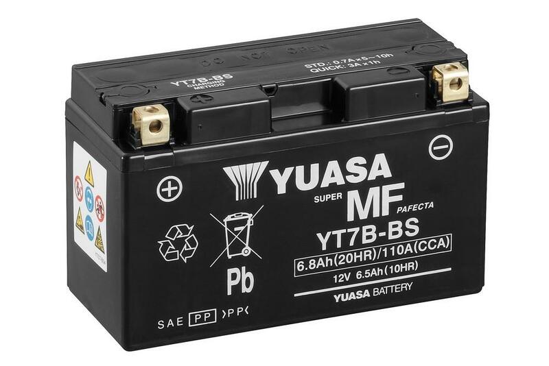 Batterie YUASA Sans entretien avec pack acide - YT7B-BS 