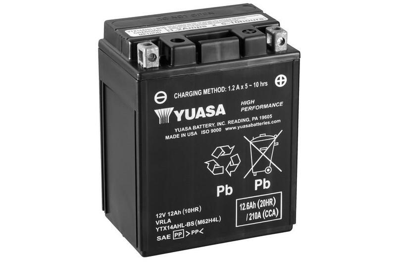 Batterie YUASA sans entretien avec pack acide - YTX14AHL-BS 