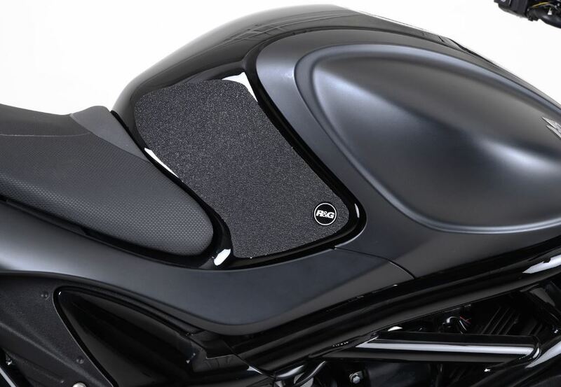 Kit grip de réservoir R&G RACING 2 pièces noir Suzuki Gladius 