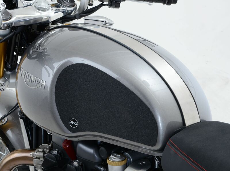 Kit grip de réservoir R&G RACING 2 pièces noir Triumph Thruxton 1200 