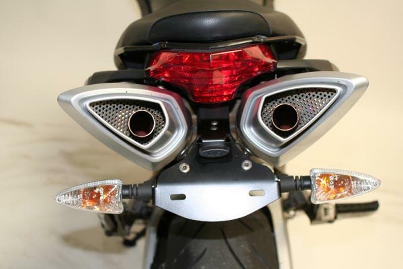 Support de plaque R&G RACING noir Aprilia Shiver 750 