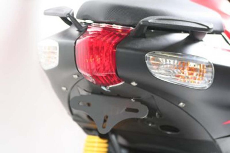 Support de plaque R&G RACING noir Aprilia SR50