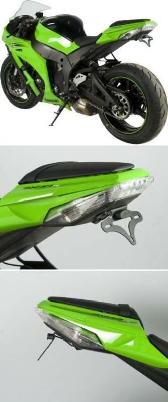 Support de plaque R&G RACING noir Kawasaki ZX10R 
