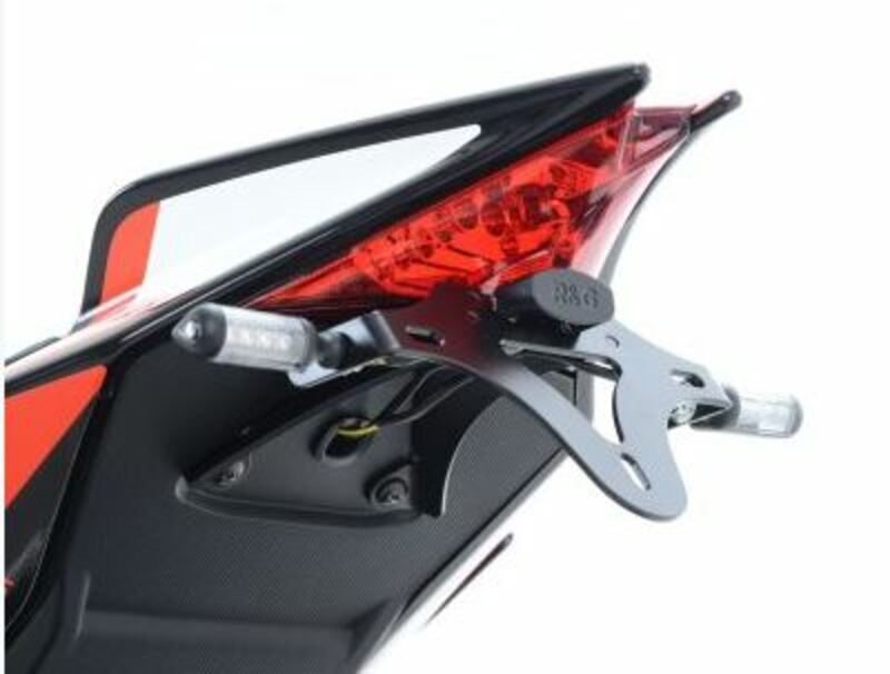 Support de plaque noir R&G RACING Aprilia V4 Tuono 
