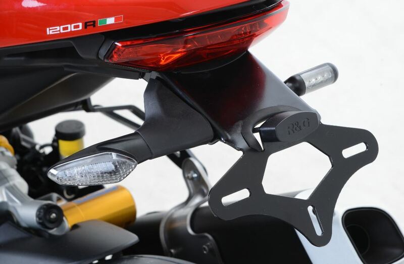 Support de plaque R&G RACING noir Ducati Monster 1200R 