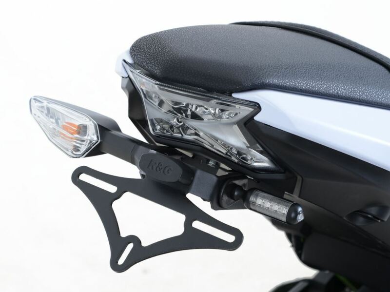 Support de plaque R&G RACING noir Kawasaki Z650 