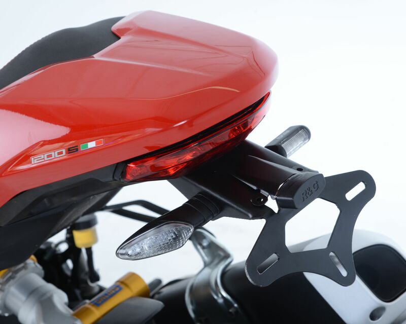 Support de plaque R&G RACING noir Ducati 