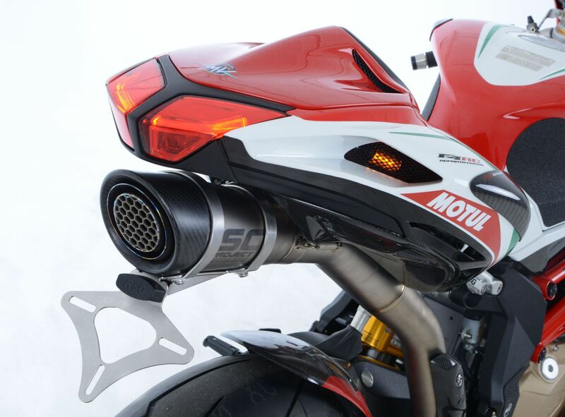 Support de plaque R&G RACING noir MV Agusta F4 RC 