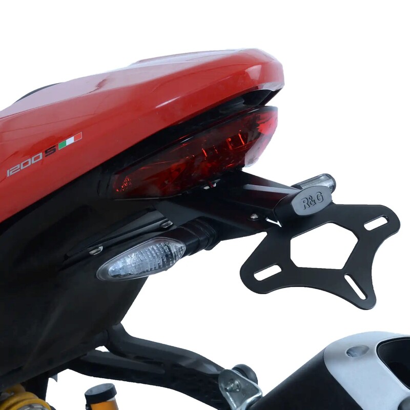 Support de plaque R&G RACING noir Ducati Monster 1200R 