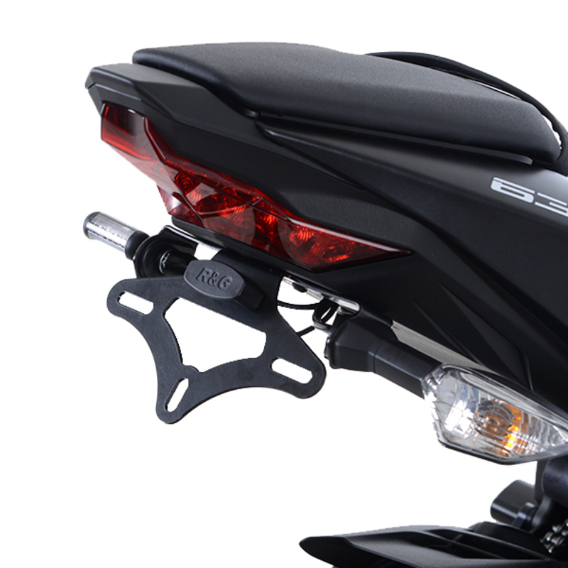 Support de plaque R&G RACING noir Kawasaki ZX636 