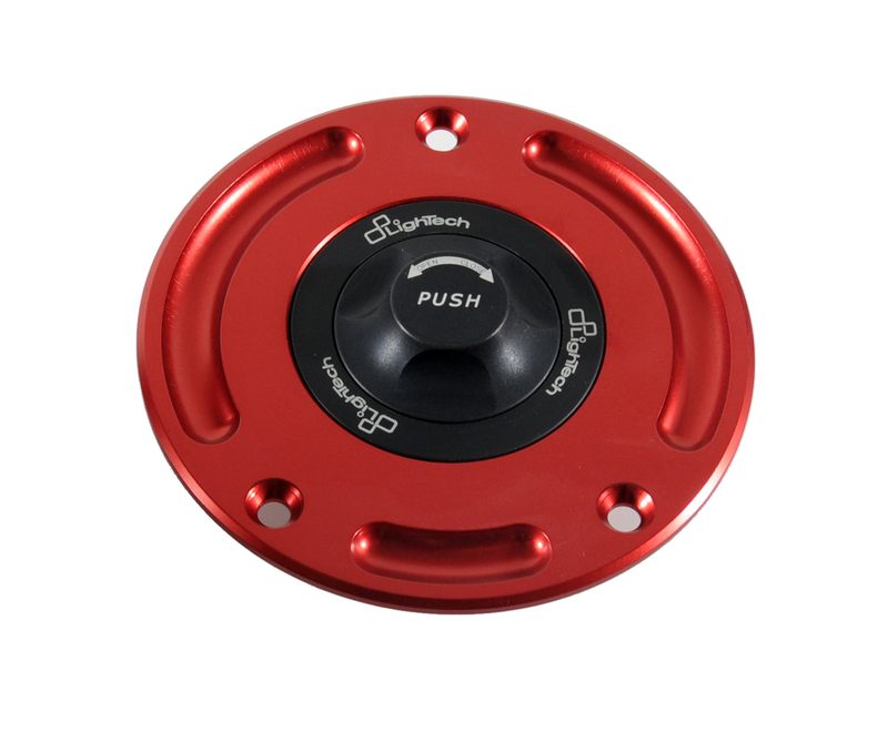 Bouchon de réservoir LIGHTECH - Push/Pull - Rouge 