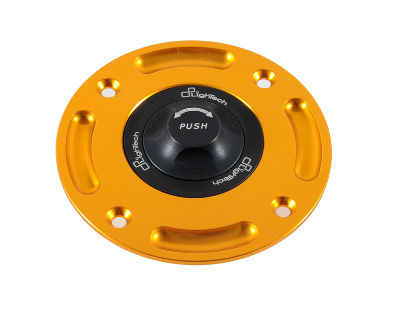 Bouchon de réservoir LIGHTECH noir/or 1/4 tour Suzuki GSX-S