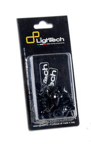 Kit vis moteur LIGHTECH noir alu (24 pièces) 