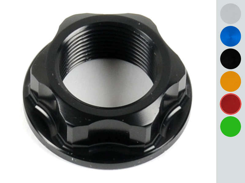 Écrou axe de roue arrière LIGHTECH ergal M24x1.50 - rouge