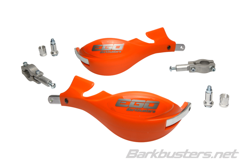 Kit protège-mains BARKBUSTERS Ego Mini montage 2 points embout de guidon droit Ø22mm orange 