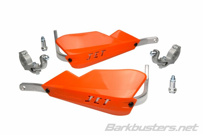 Kit protège-mains BARKBUSTERS Jet montage 2 points guidon Ø28,6mm orange 