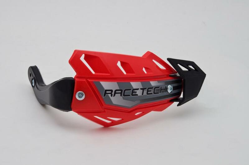 Protège-mains RACETECH FLX Quad rouge 