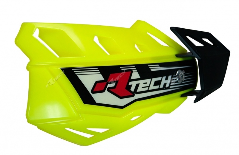 Protège-mains RACETECH FLX jaune fluo réglable 