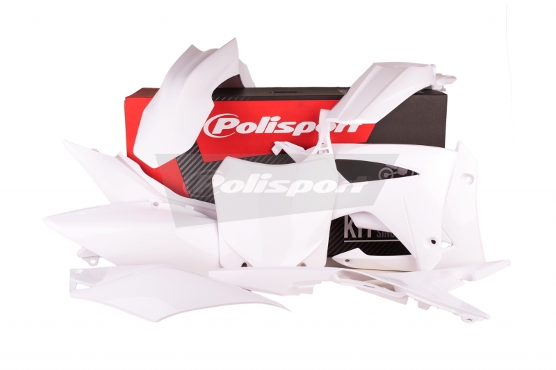 Kit plastique POLISPORT blanc Honda CRF250F/CRF450F 