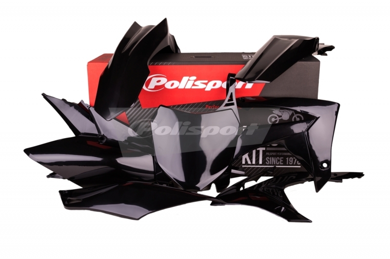 Kit plastique POLISPORT noir Honda CRF250F/CRF450F 