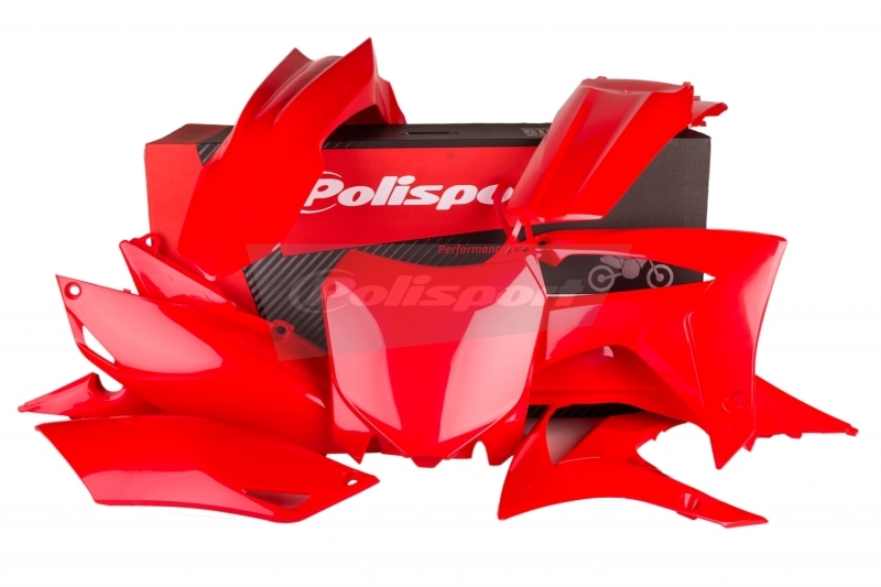 Kit plastique POLISPORT rouge Honda CRF250F/CRF450F 